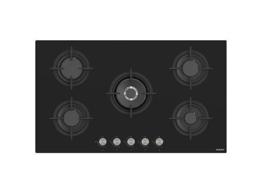 بوتاجاز مسطح بلت ان أوشن 5 شعلة 90 سم اسود- OHGGR 9401 N PRO SV