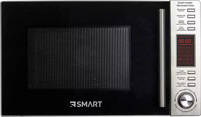 ميكرويف سمارت 30 لتر 1450 وات بشواية SMW302AA4 ديجيتال - فضي