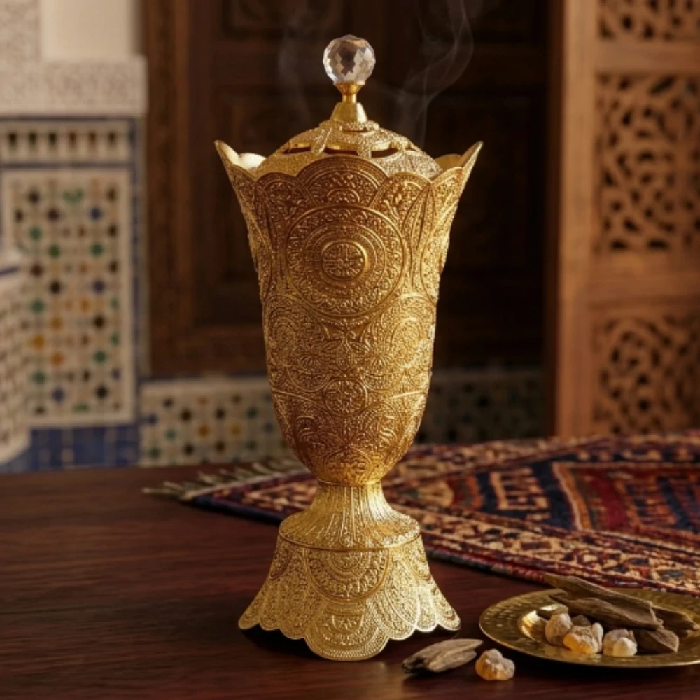 مباخر منقوش دهبي